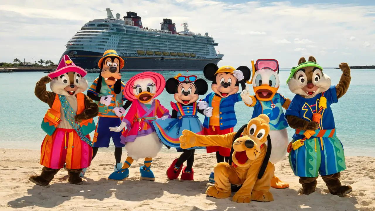 Mickey Mouse, Minnie Mouse, and Friends Get New Outfits for Disney Cruise Line’s Castaway Cay