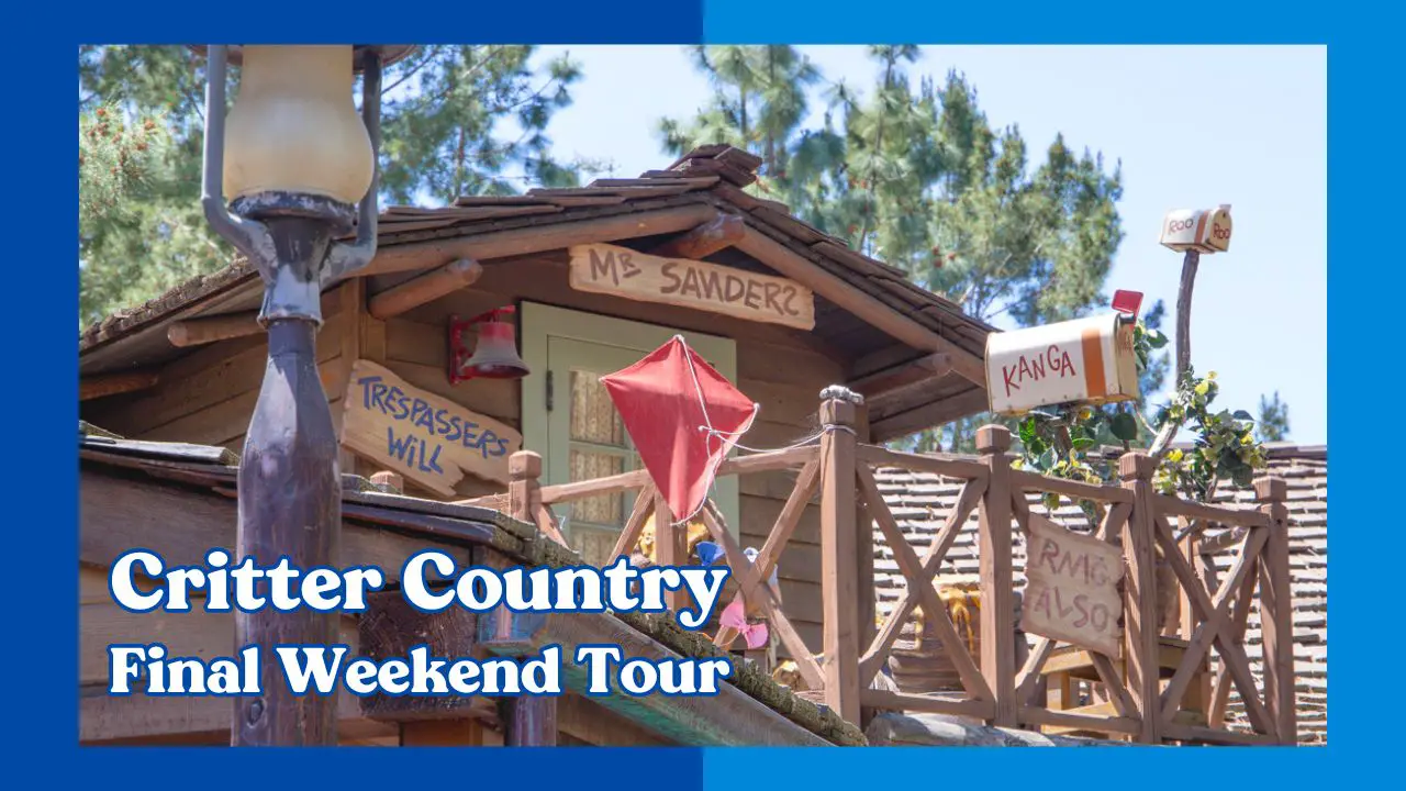 VIDEO/PHOTO: Tour of Critter Country Ahead of Closure at Disneyland