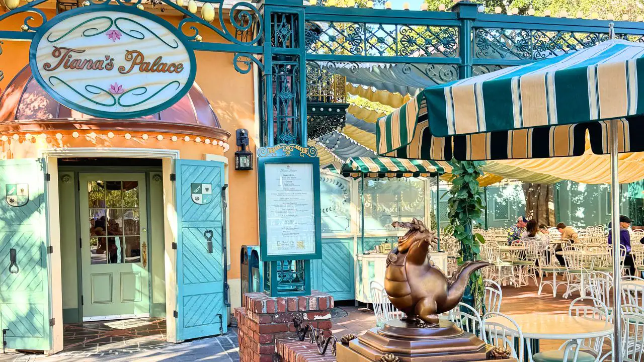 New Louis the Alligator Statue Appears Outside Tiana’s Palace at Disneyland