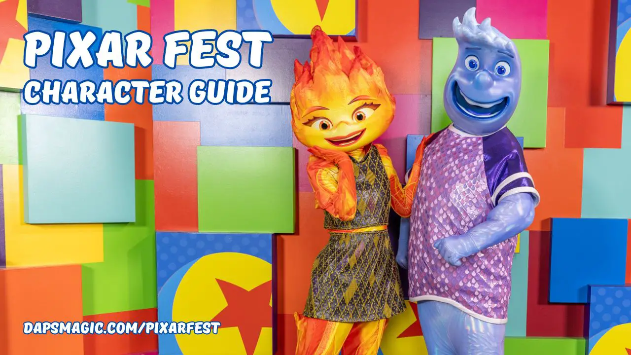 Pixar Fest Character Guide - Disneyland Resort