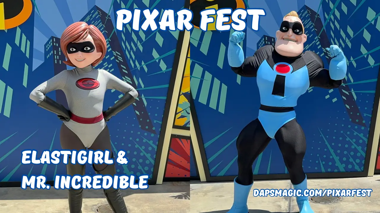 Mr. and Mrs. Incredible Debut New Outfits at Disney California Adventure for Pixar Fest