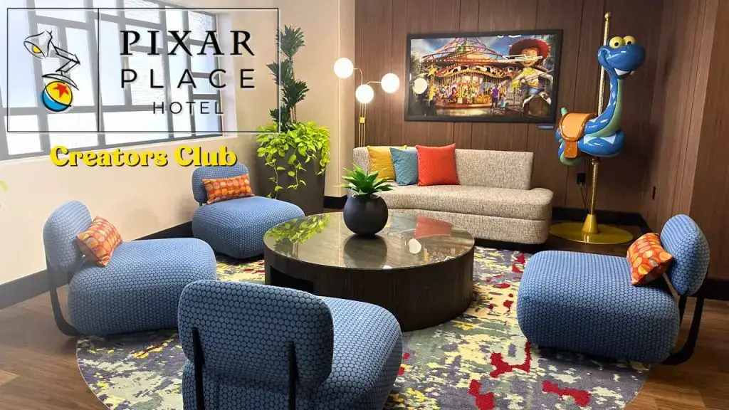 Creators Club Concierge Lounge | Pixar Place Hotel