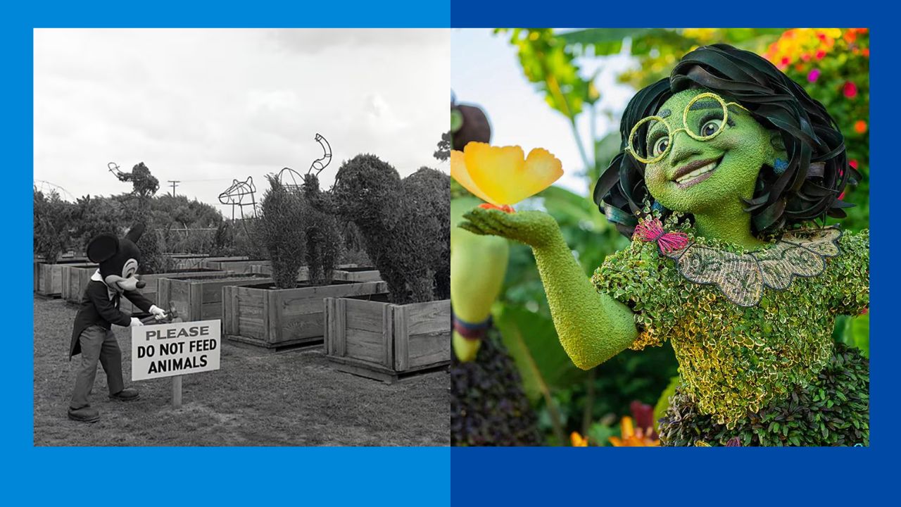 Take a Look at These Disney Topiaries Old and New!