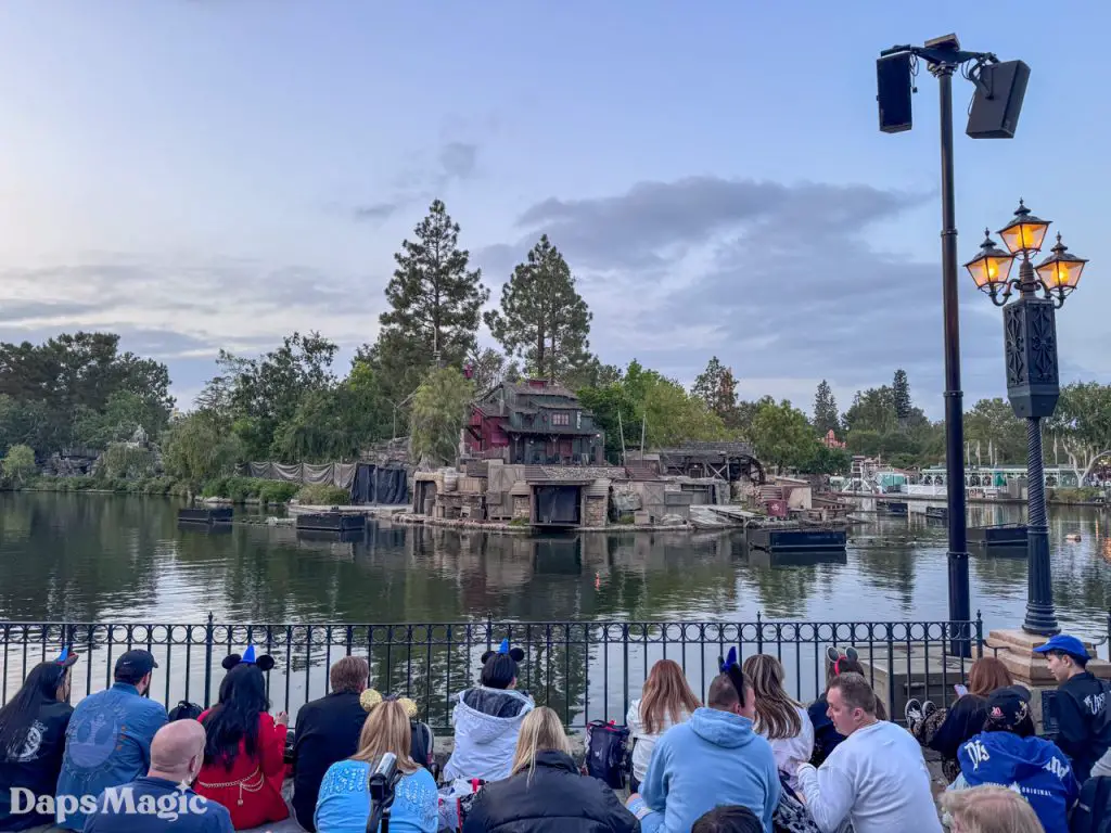 Daps Magic's view for the reserved seating included with the Rancho del Zocalo Restaurante dining package for Fantasmic!