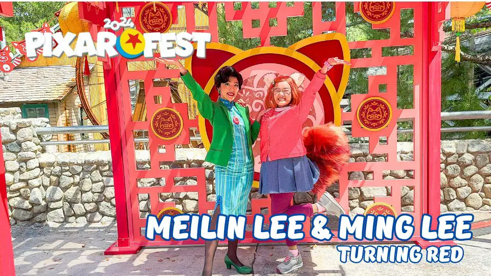 Meilin and Ming Lee Arrive at Pixar Fest [Videos]