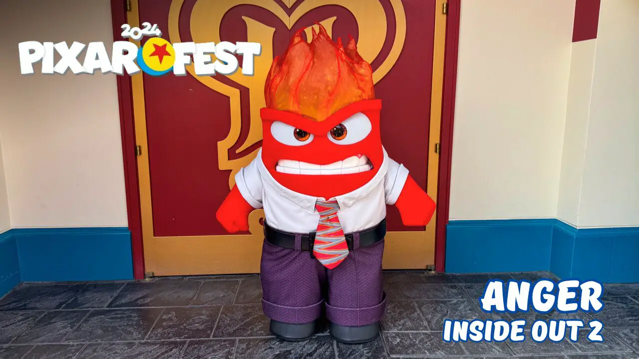 Anger Arrives at Disney California Adventure’s Pixar Pier