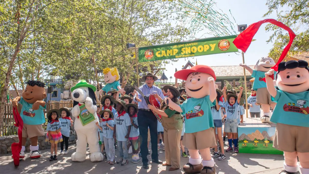 Beagle Scouts Join The Peanuts Gang to Help Open Camp Snoopy at Knott’s Berry Farm!
