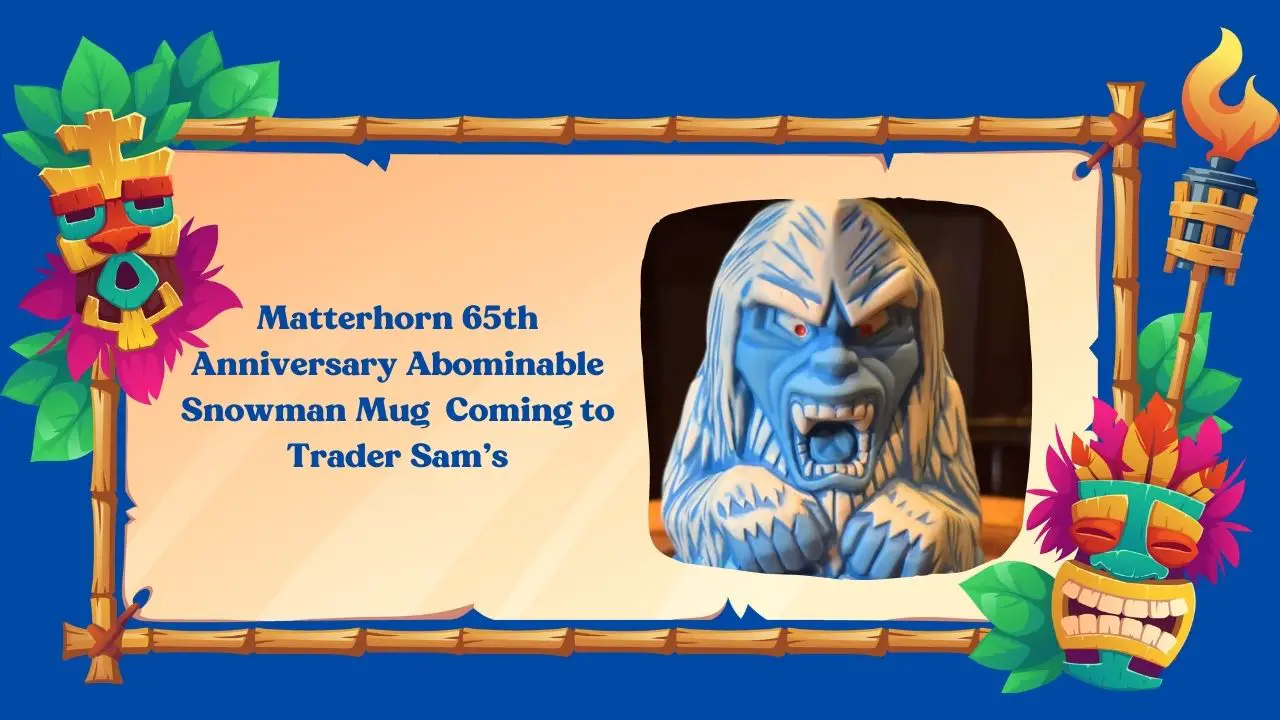 Trader Sam’s To Release New Limited Edition Matterhorn 65th Anniversary Abominable Snowman Mug Tiki Mug at Disneyland Resort