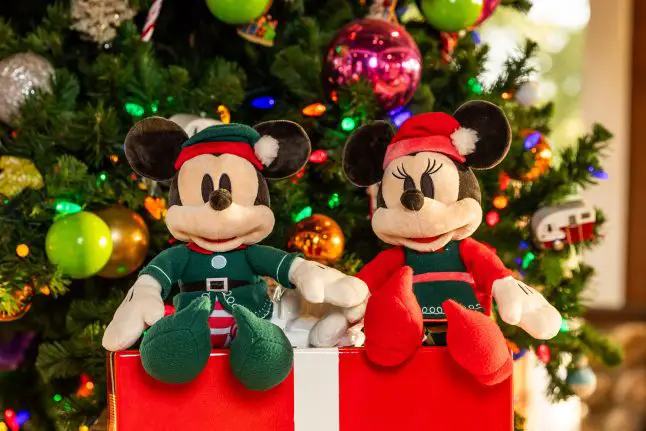 Holiday Mickey and Minnie Plush 