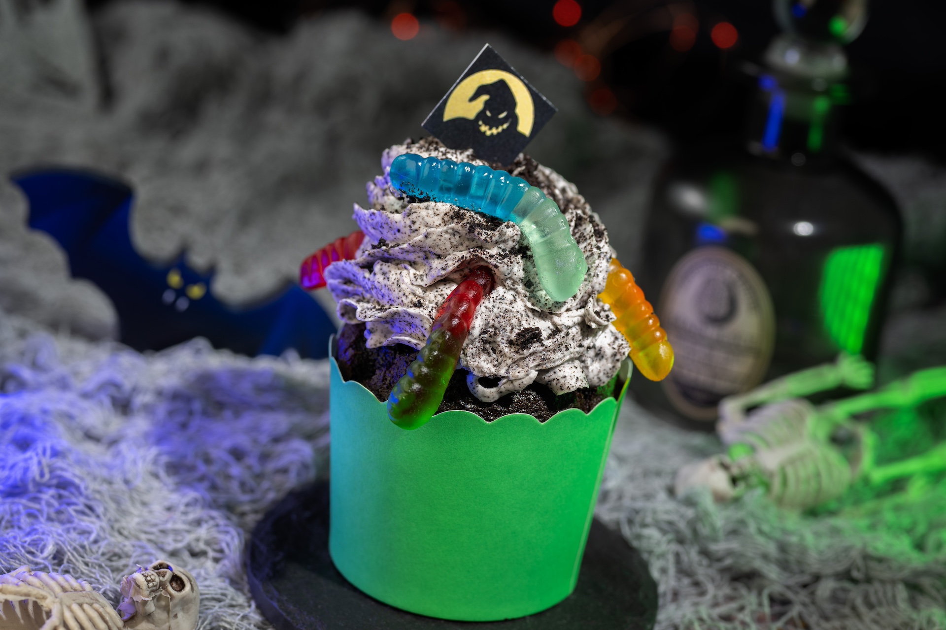 Oogie Boogie Cupcake, Mickey’s Not-So-Scary Halloween Party Foodie Guide 2024