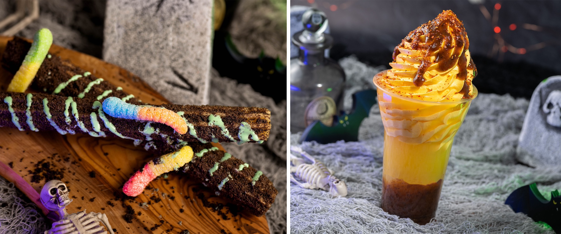 Churro and DOLE Whip Float, Mickey’s Not-So-Scary Halloween Party Foodie Guide 2024