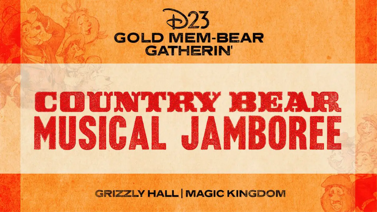 Country Bear Musical Jamboree D23 Gold Mem-Bear Gatherin'
