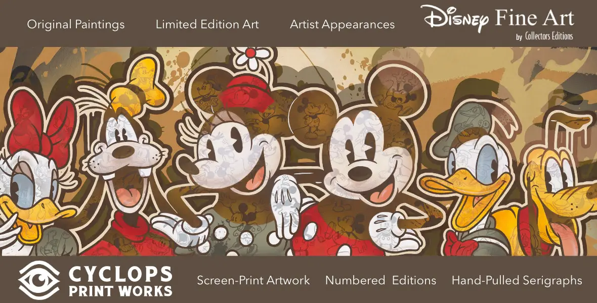 Disney Fine Art and Cyclops Print Works by Collectors Editions