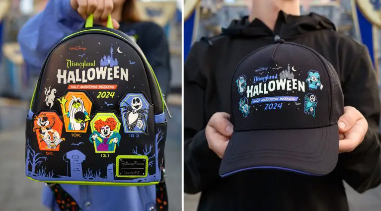 2024 Disneyland Halloween Half Marathon Weekend Backpack and Hat