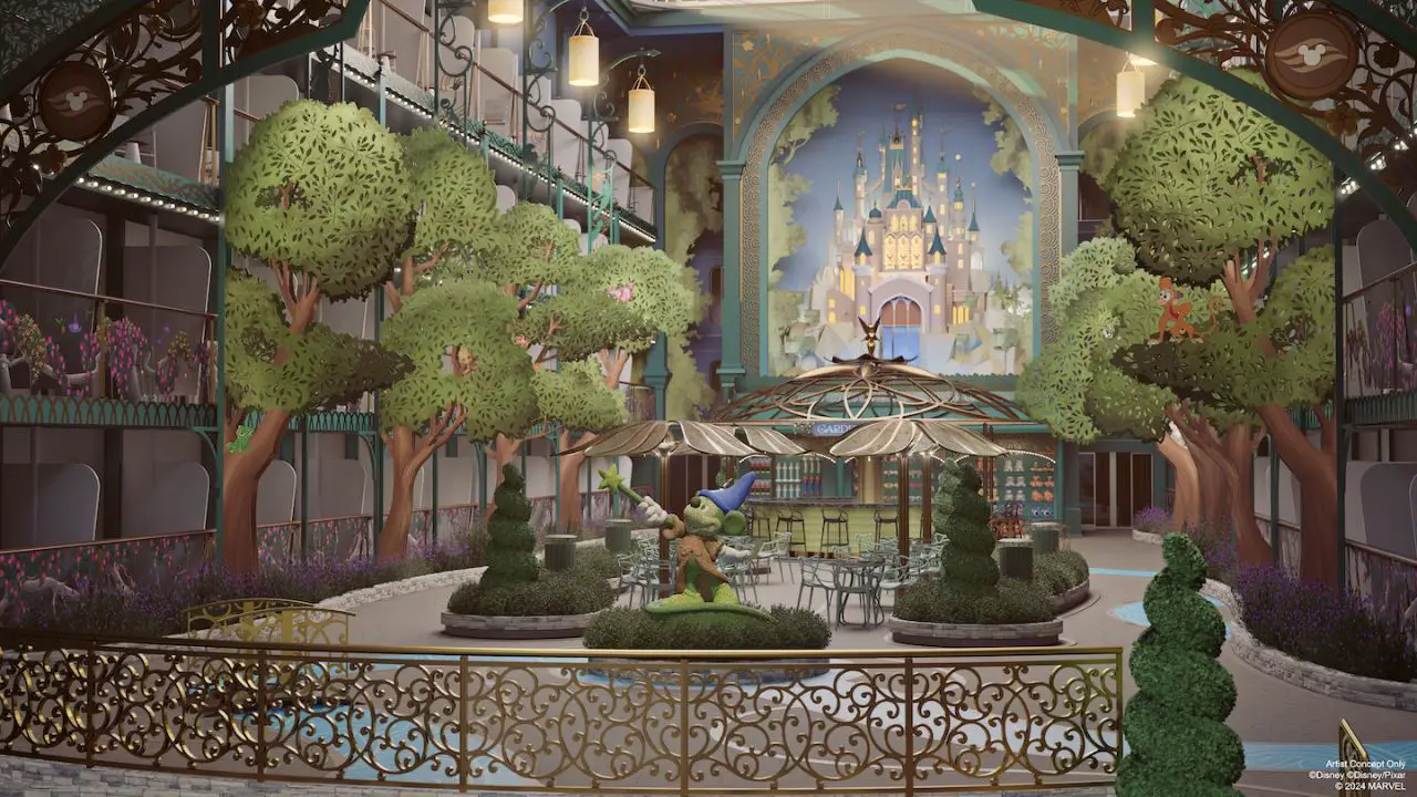 Disney Cruise Line Reveals First Look at Disney Imagination Garden Aboard Disney Adventure