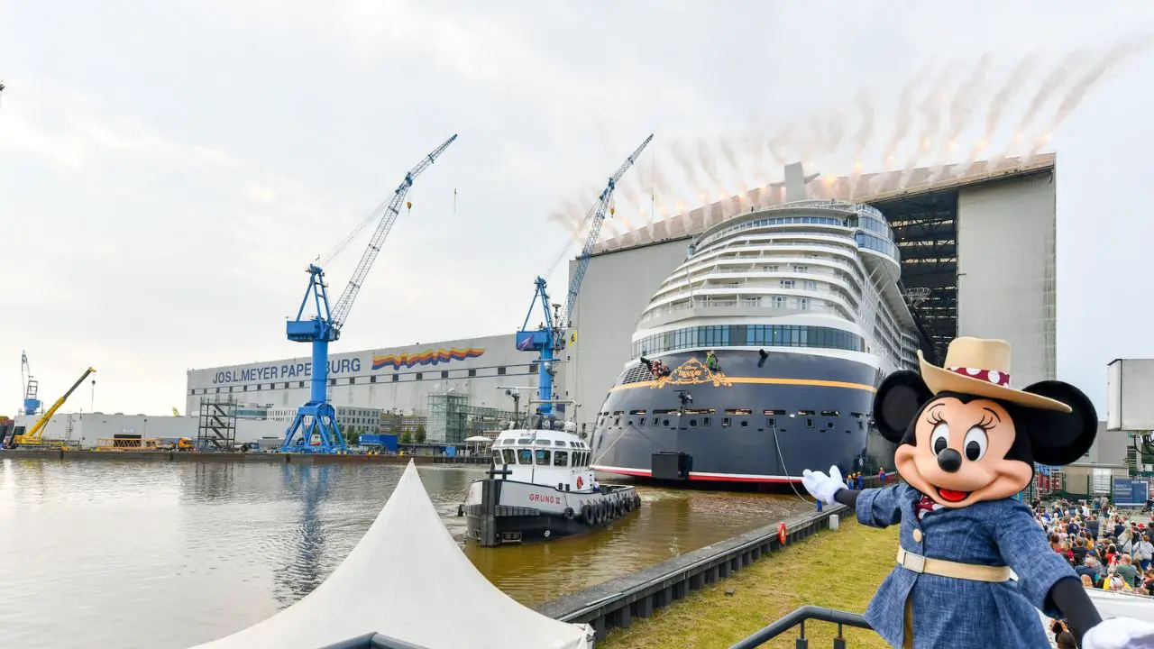 Disney Treasure Reaches Major Milestone With Float Out at Meyer Werft Shipyard