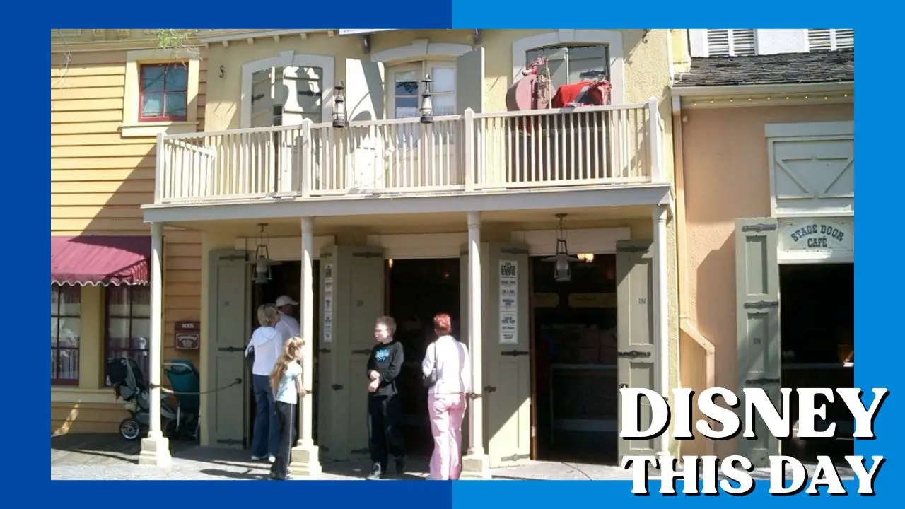 Stage Door Cafe | DISNEY THIS DAY | September 1, 1978