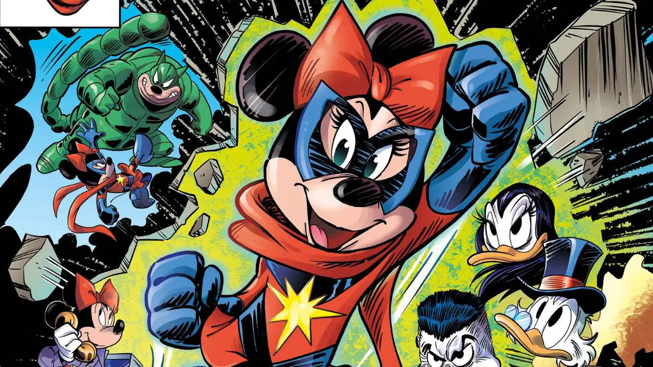 Minnie Mouse Goes Higher, Further, Faster in Marvel & Disney: What If…? Minnie Became Captain Marvel #1