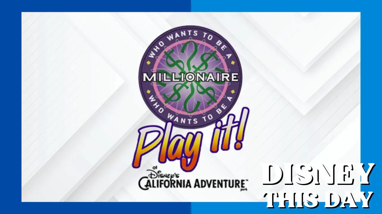 Who Wants to Be a Millionaire – Play It! | DISNEY THIS DAY | August 20, 2004