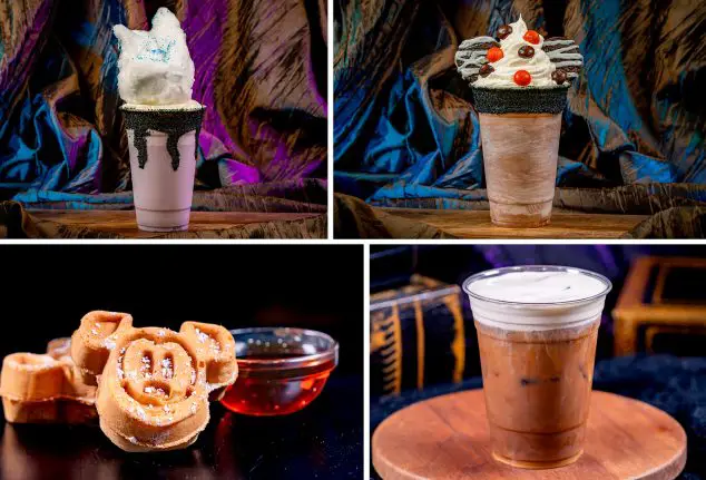 Ursula Shake; Mickey Mouse Mummy Shake; Mickey-shaped Waffles