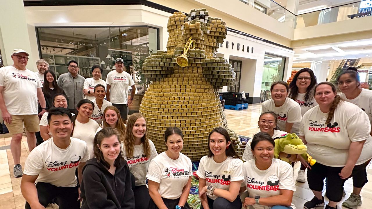 Canstruction Disneyland Resort VoluntEARS