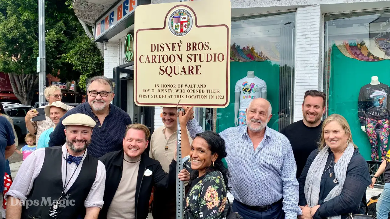 Disney Bros. Cartoon Studio Square is Dedicated in Los Feliz