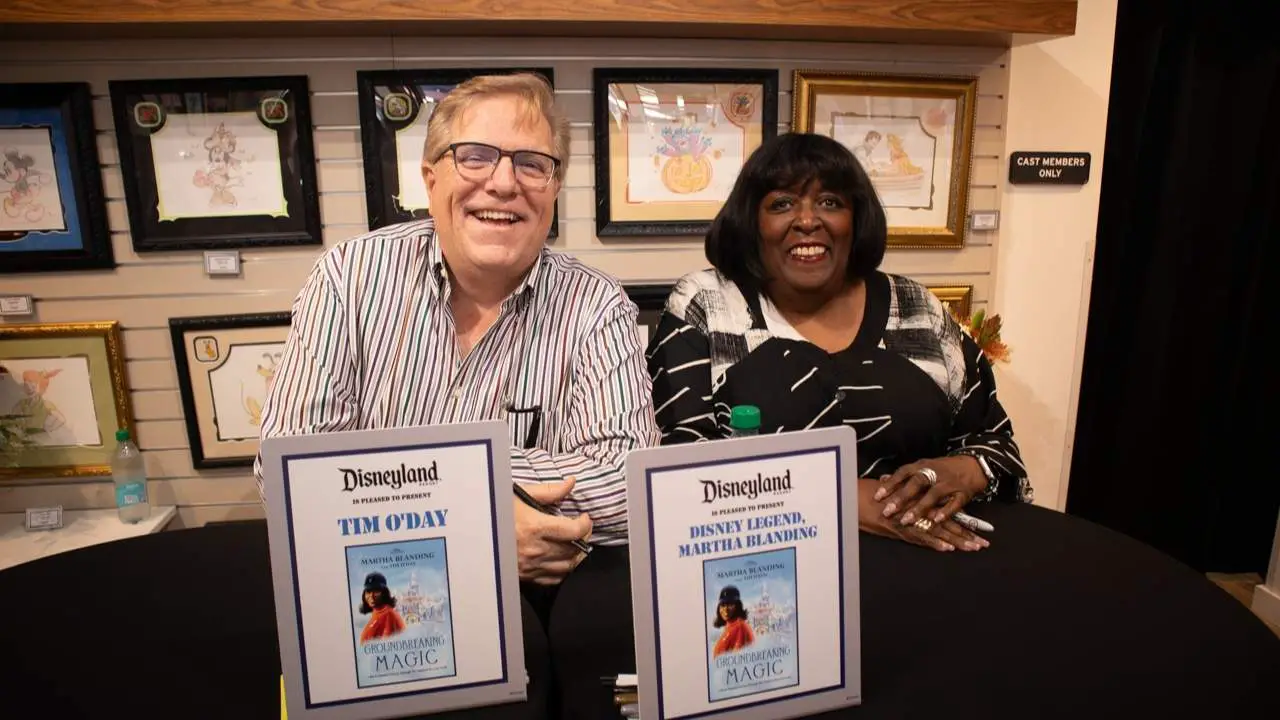 Disney Legend Martha Blanding and Tim ODay Groundbreaking Magic Signing Disneyland Resort