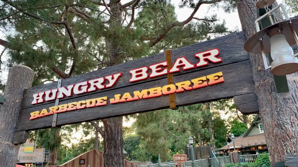 Hungry Bear Barbecue Jamboree Entrance Sign Arrives at Disneyland