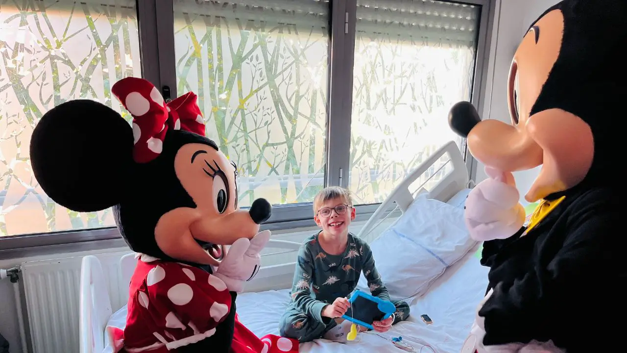 Mickey Mouse and Minnie Mouse Make Magic for Children at Dieppe Hospital