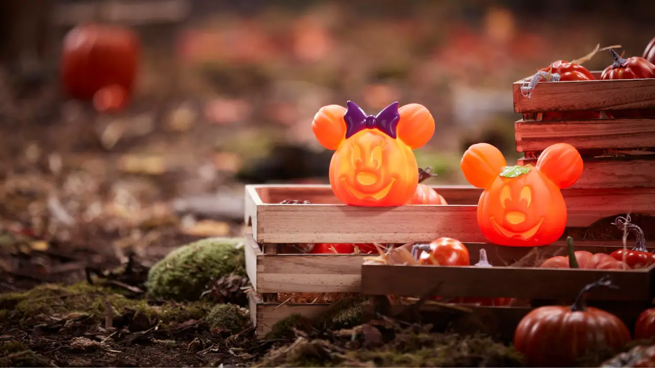 Mickey and Minnie Light-Up Jack-o'-Lanterns Disney Store