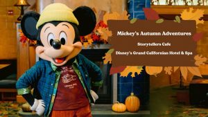 Mickey and Friends Debut New Autumn Outfits for “Mickey’s Autumn Adventures” at Storytellers Cafe