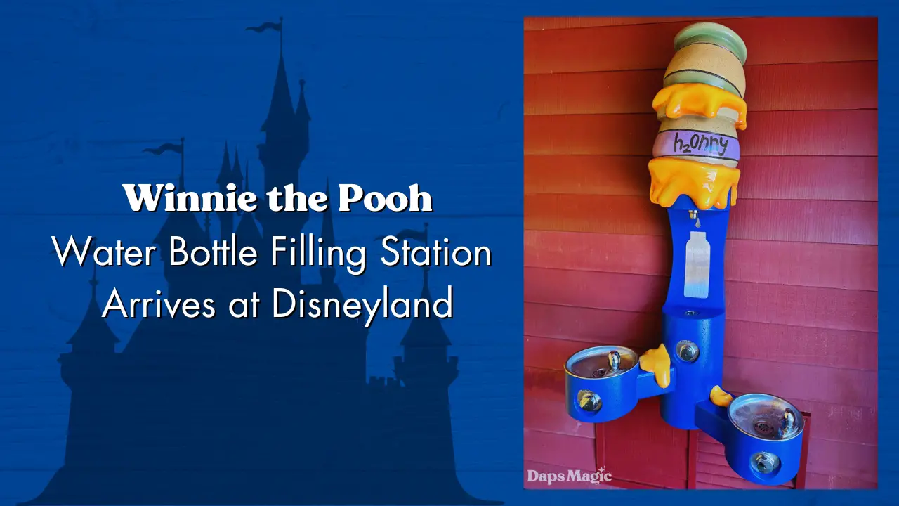 New ‘Winnie the Pooh’ Themed Water Bottle Filling Station Arrives at Disneyland’s Pooh Corner