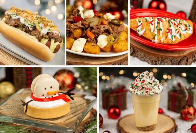 Holiday Pot Roast Hot Dog; Italian Beef Tots; Sugar Cookie Hand Pie; Toasted Marshmallow-Panna Cotta Tart; Eggnog Shake