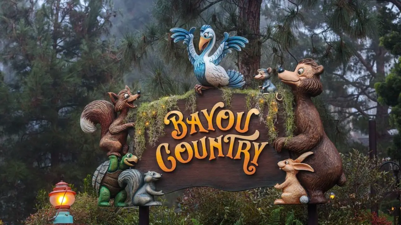 Bayou Country at Disneyland Sign