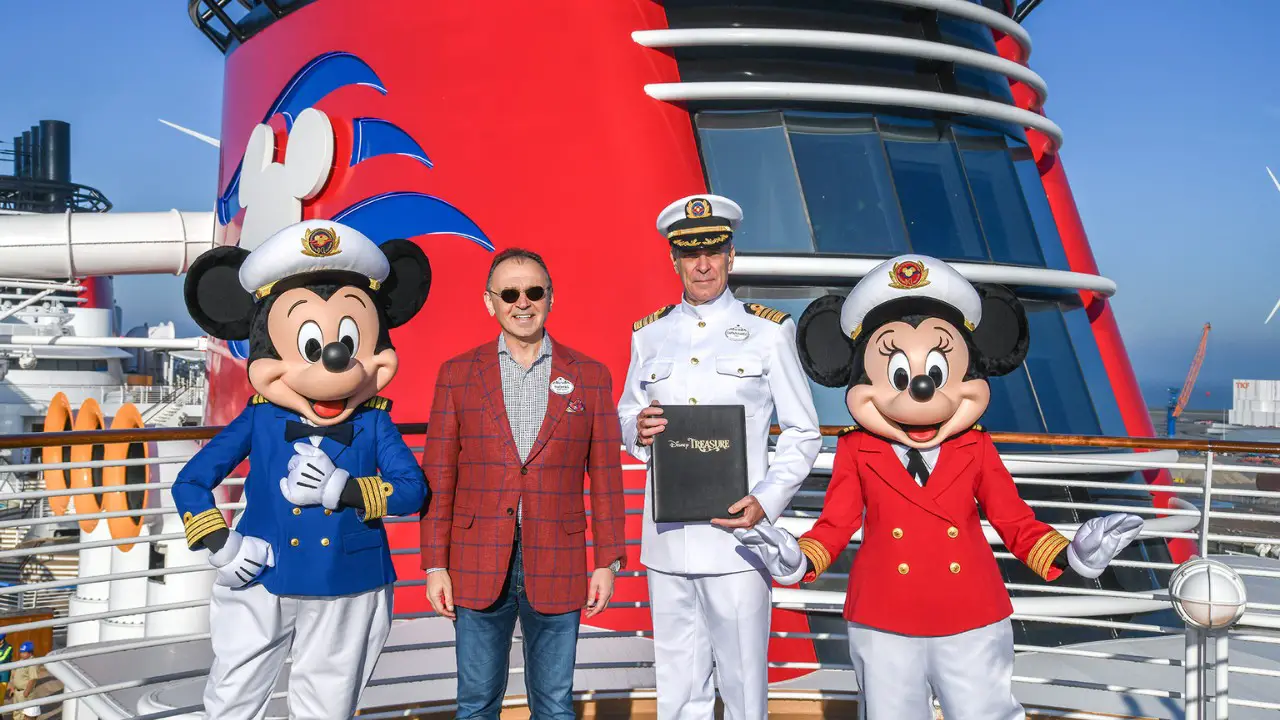 Disney Treasure Officially Handed Over to Disney Cruise Line