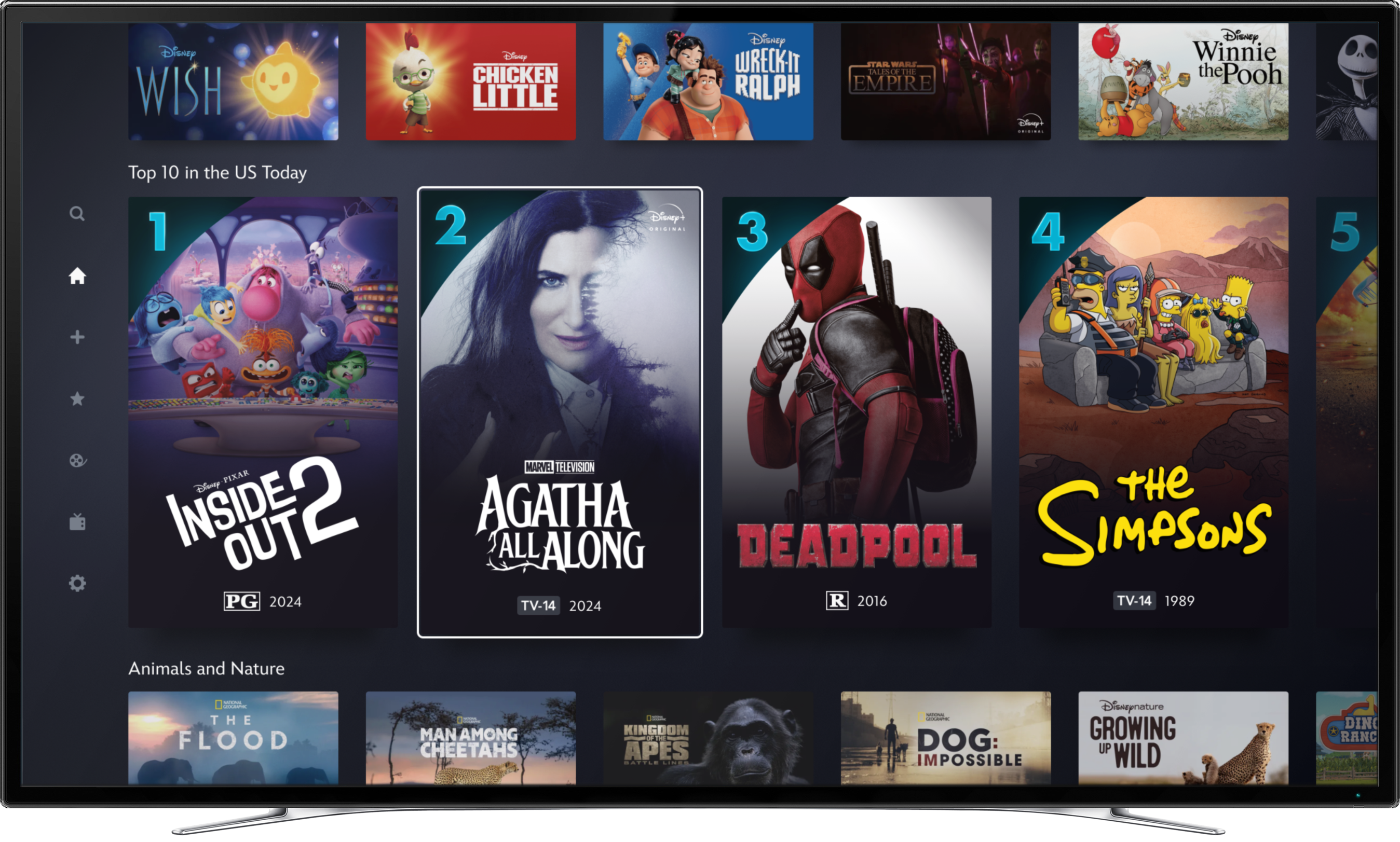 Top 10 Today Launched on Disney+ Highlights Popular Films and Series