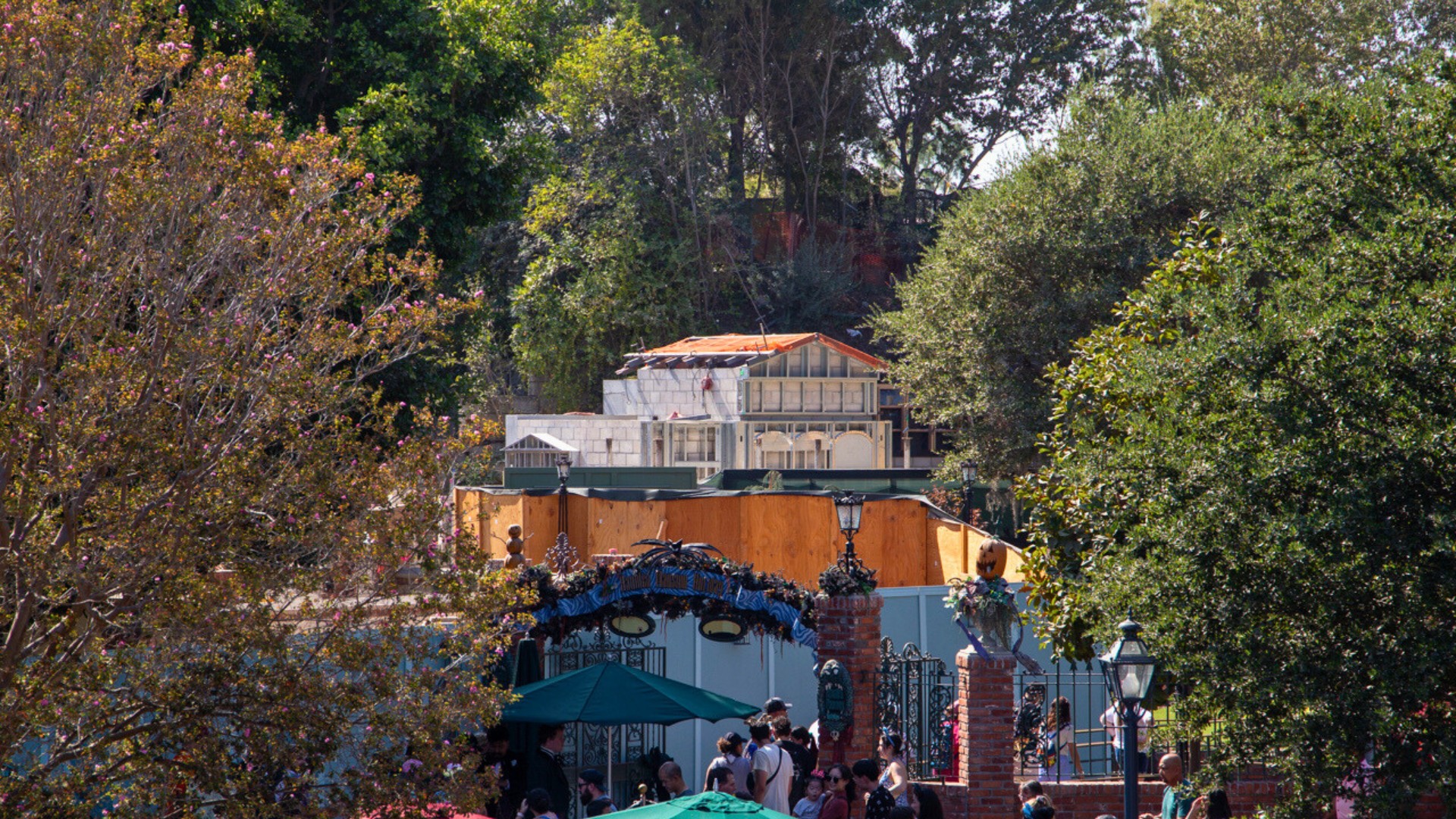 Progress Continues to Be Made on Haunted Mansion Expanded Queue at Disneyland