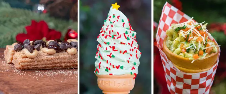 Cozy Cone Motel 1, 2, and 3 Collage - Disneyland Resort Holiday Food 2024