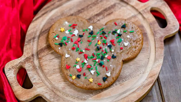 Mickey-Shaped Gingerbread Cookie