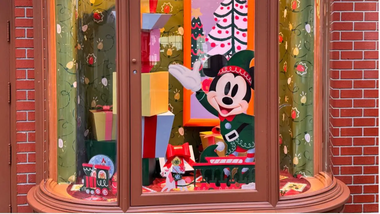 Disneyland Paris Shares About Enchanted Christmas Decorations on Main Street, USA Windows