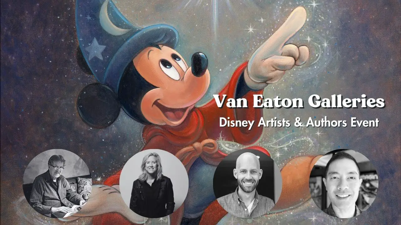 Disney Legend Tony Baxter, Leslie Iwerks, Tim O’Day, Bret Iwan, and Eric Tan to Appear at Van Eaton Galleries For Very Special Event