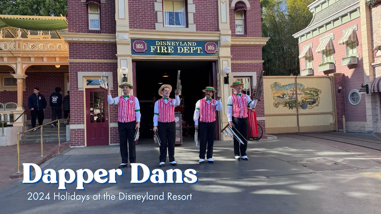 Dapper Dans Bring Classic Holiday Tunes to Main Street, USA at Disneyland