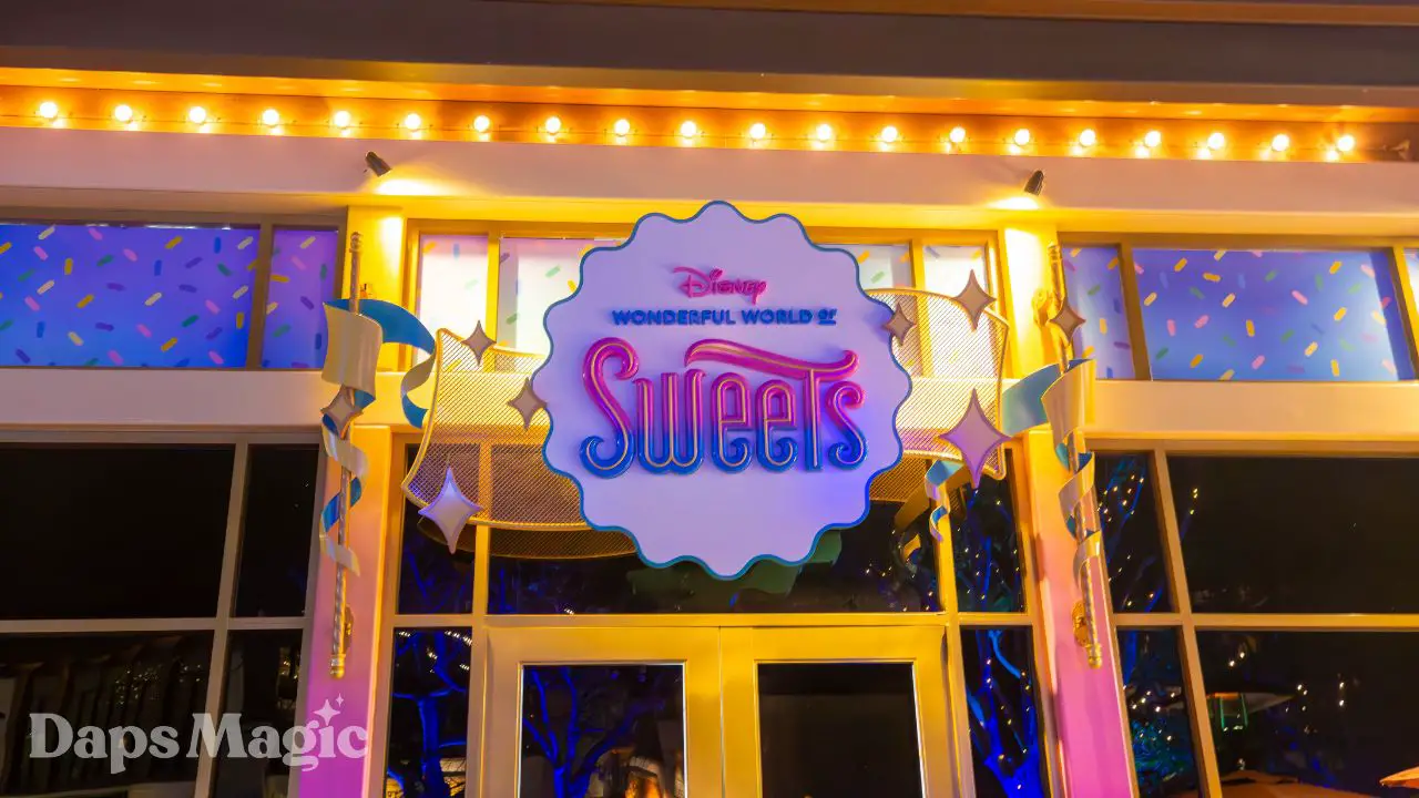 Disney Wonderful World of Sweets Sign Arrives Ahead of Store Opening