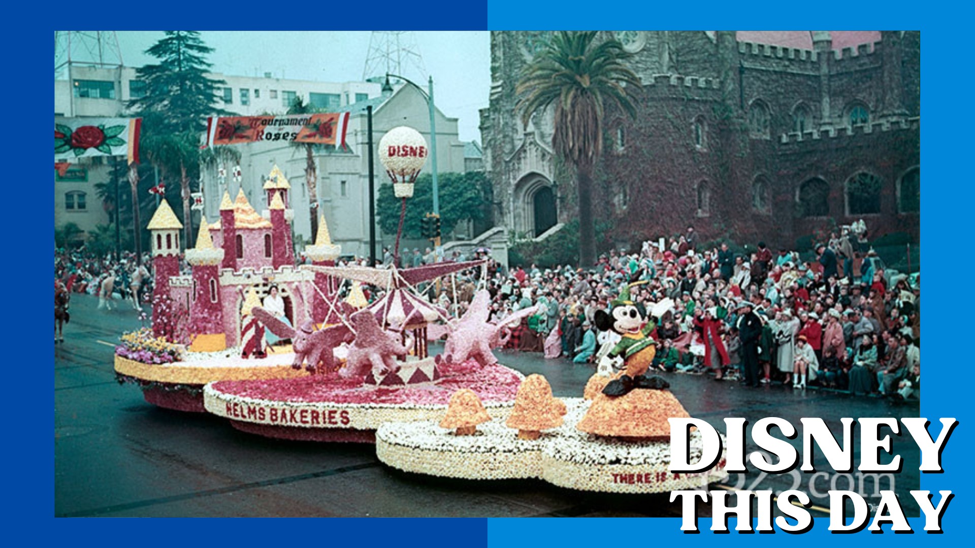 Disneyland Float | DISNEY THIS DAY | January 1, 1955