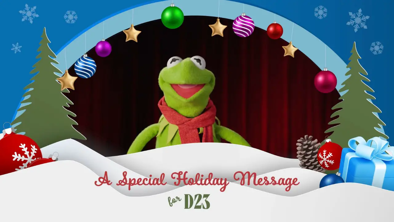 Kermit the Frog Wishes D23 Fans Happy Holidays