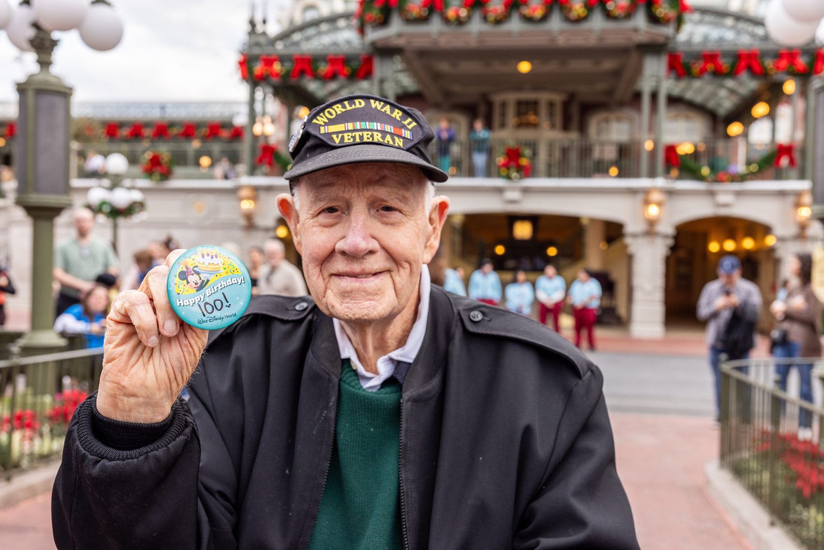 World War II veteran celebrates 100th birthday at Walt Disney World