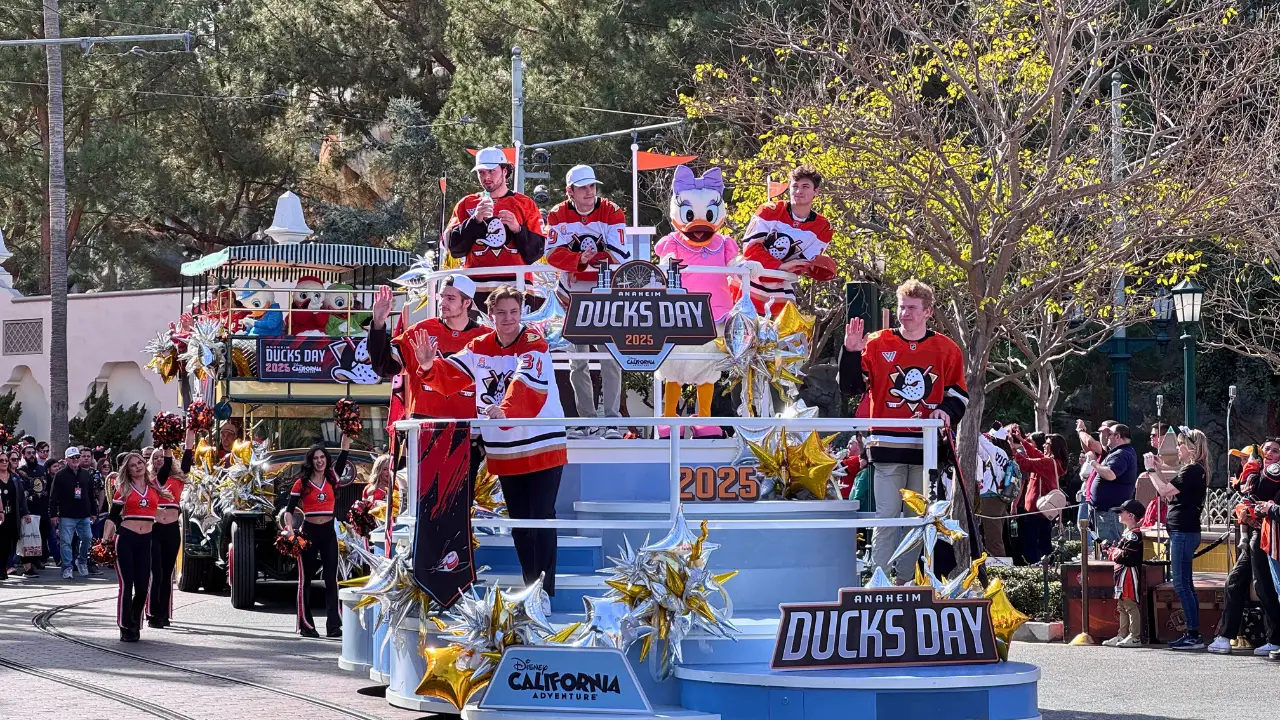 Ducks Take Over Disney California Adventure and Downtown Disney District for Anaheim Ducks Day