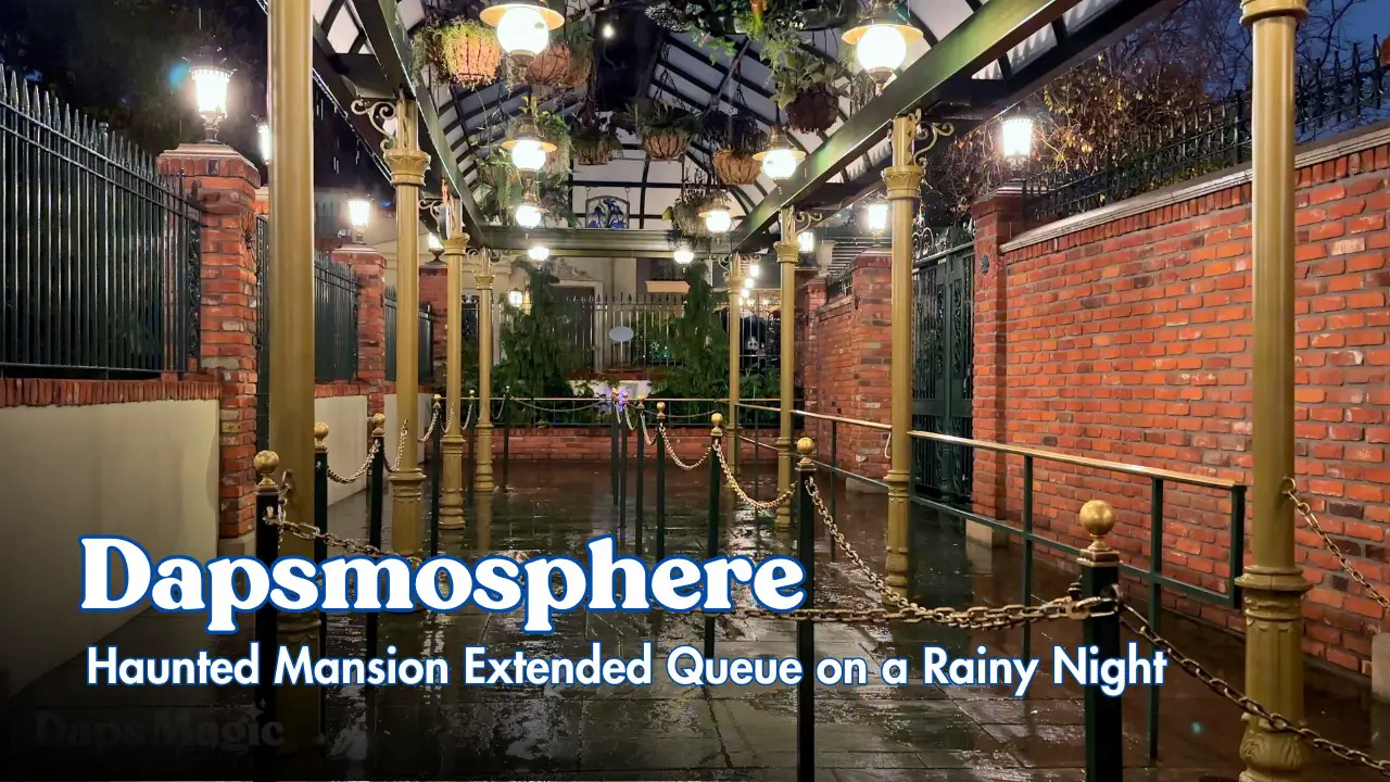 Dapsmosphere: A Rainy Night in the Extended Queue of the Haunted Mansion