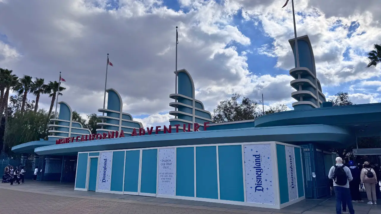 Work Continues on Disney California Adventure Main Entrance Gates