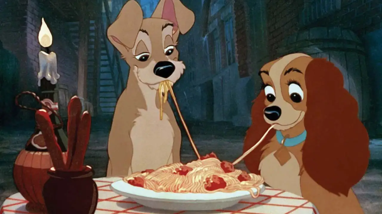 Did You Know: Famous Spaghetti Scene from “Lady and the Tramp” Almost Cut